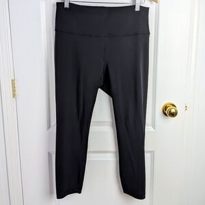 Lululemon Wunder Train High-Rise Crop 23” Black Size 12 Women #193